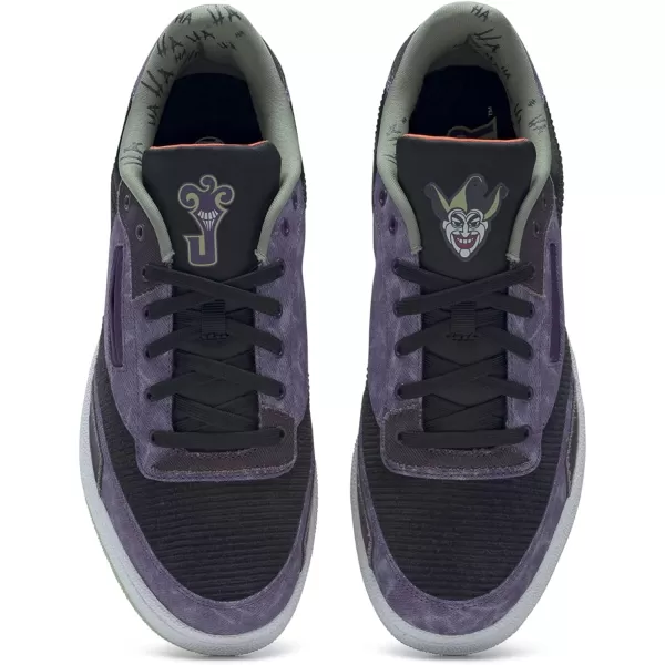 imageReebok Mens Club C SneakerDc ComicsPurple ShadeSpirit White
