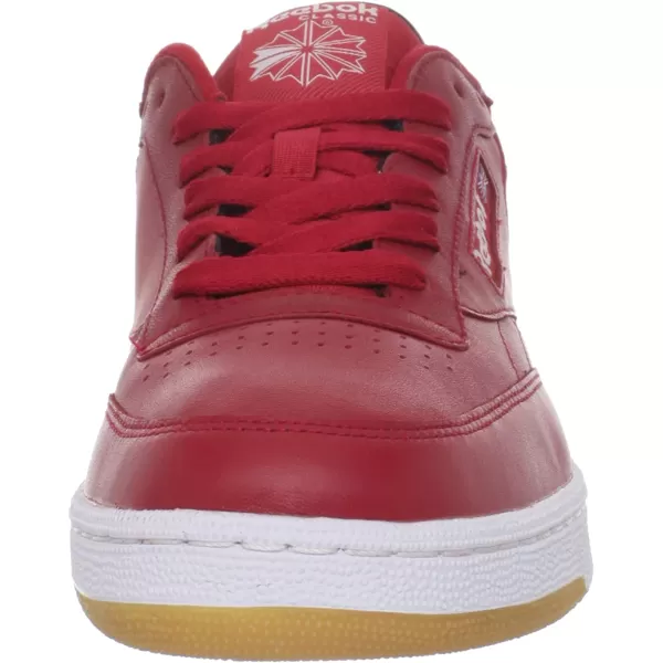 imageReebok Mens Club C SneakerExcellent RedWhiteGum