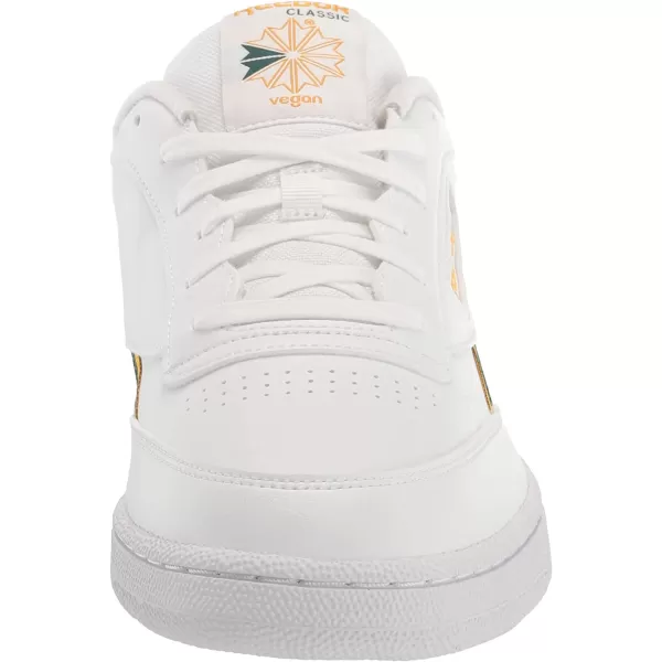 imageReebok Mens Club C SneakerFtwr WhiteCollegiate GoldDark Green