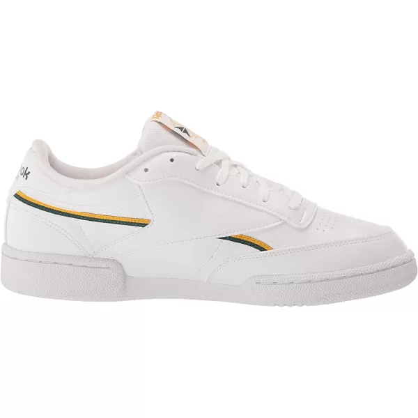 imageReebok Mens Club C SneakerFtwr WhiteCollegiate GoldDark Green