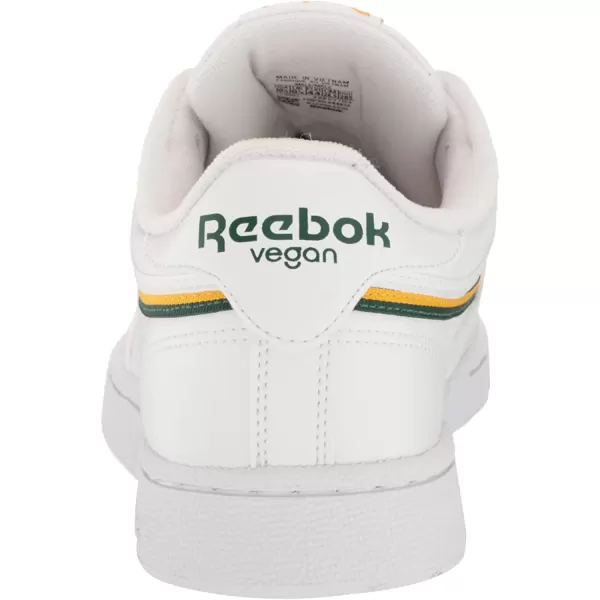 imageReebok Mens Club C SneakerFtwr WhiteCollegiate GoldDark Green