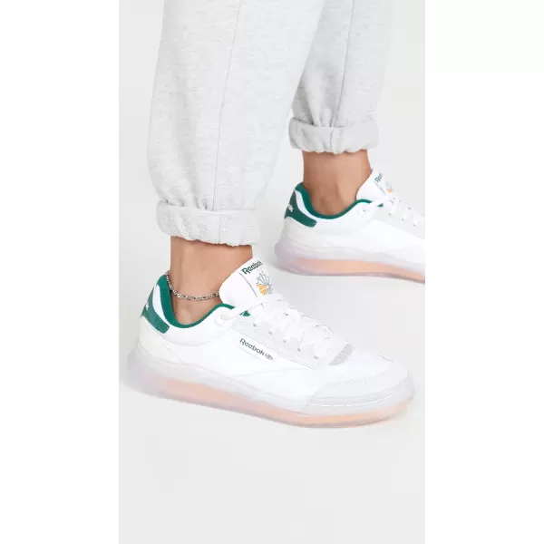 imageReebok Mens Club C SneakerFtwwhtDrkgrnCogold