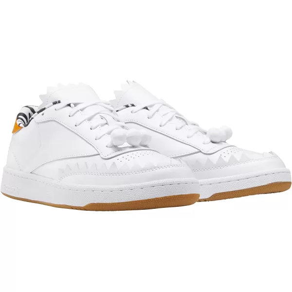imageReebok Mens Club C SneakerJetsons Meet the FlintstonesWhiteThermal Orange