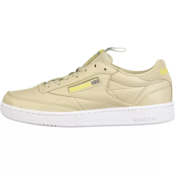 imageReebok Mens Club C SneakerLight SandWhtLemonGrey