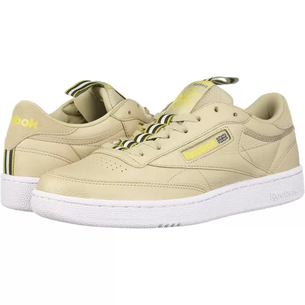 imageReebok Mens Club C SneakerLight SandWhtLemonGrey