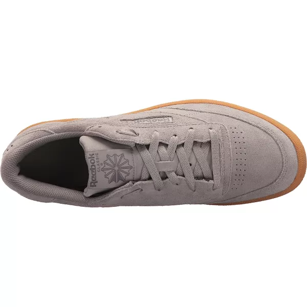 imageReebok Mens Club C SneakerPowder GreyAsh Greygum