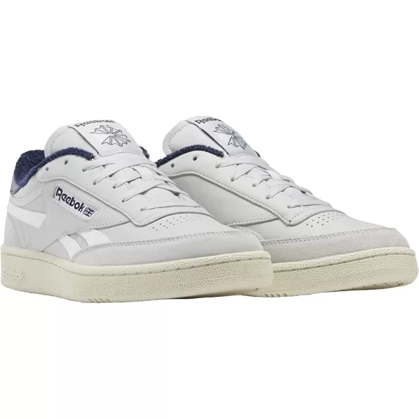 imageReebok Mens Club C SneakerPure GreyVector NavyAlabaster