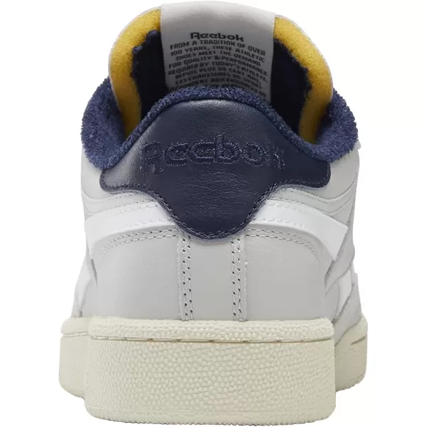 imageReebok Mens Club C SneakerPure GreyVector NavyAlabaster