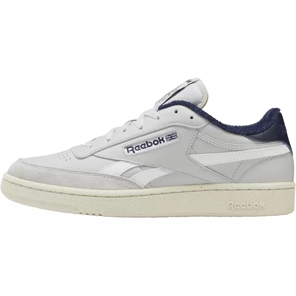 imageReebok Mens Club C SneakerPure GreyVector NavyAlabaster