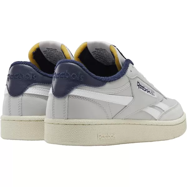 imageReebok Mens Club C SneakerPure GreyVector NavyAlabaster