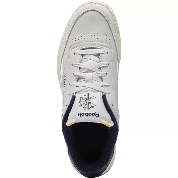 imageReebok Mens Club C SneakerPure GreyVector NavyAlabaster