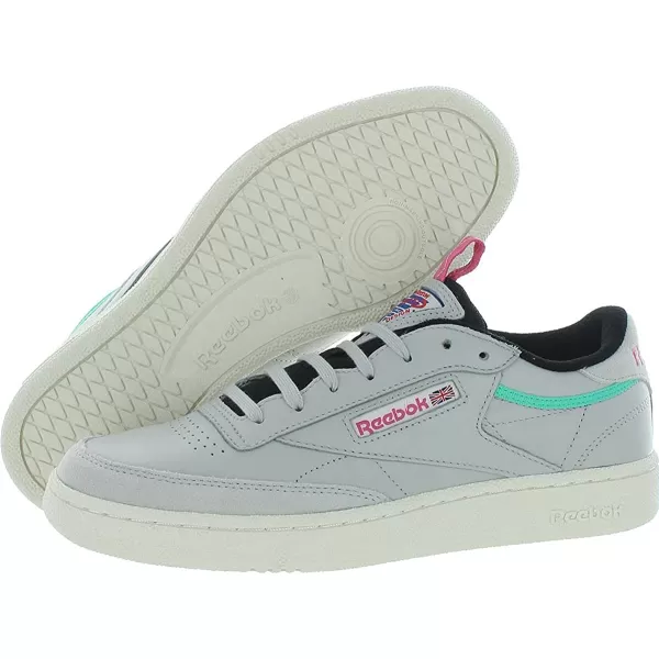 imageReebok Mens Club C SneakerSkull GreyBrght Emerald