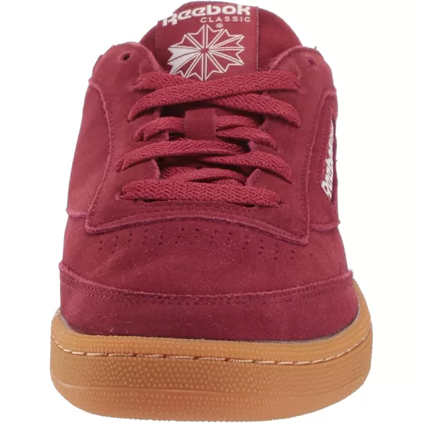 imageReebok Mens Club C SneakerUrban MaroonChalkgum