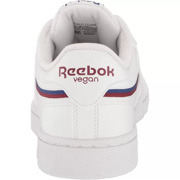 imageReebok Mens Club C SneakerVegan CollectionWhiteCin StockaltBurgundy