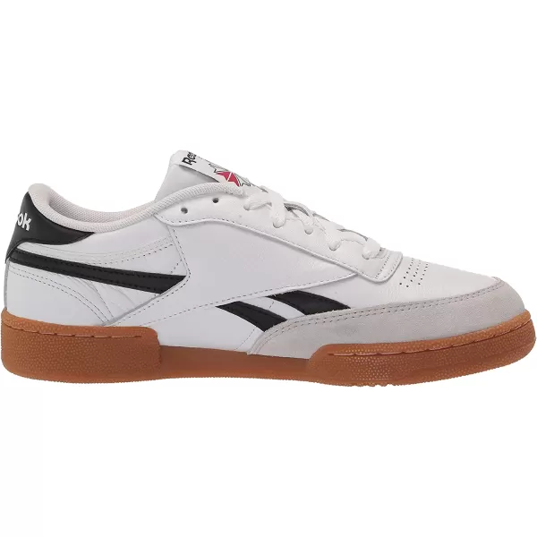 imageReebok Mens Club C SneakerWhiteBlackVector Red