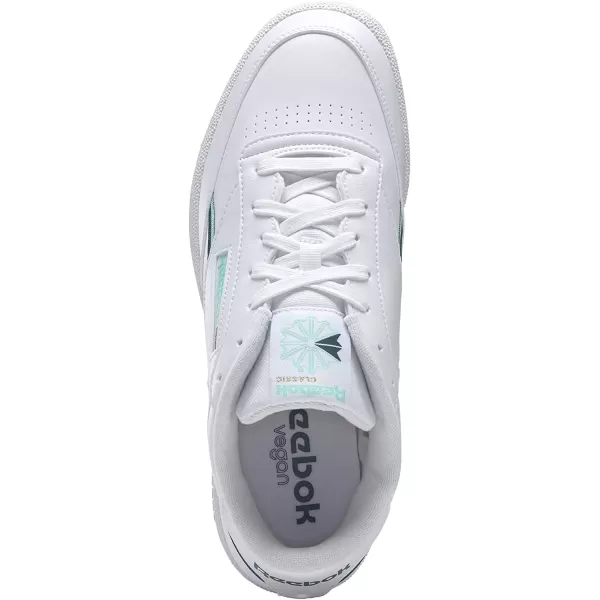 imageReebok Mens Club C SneakerWhiteHint MintMidnight Pine