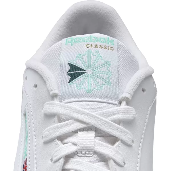 imageReebok Mens Club C SneakerWhiteHint MintMidnight Pine