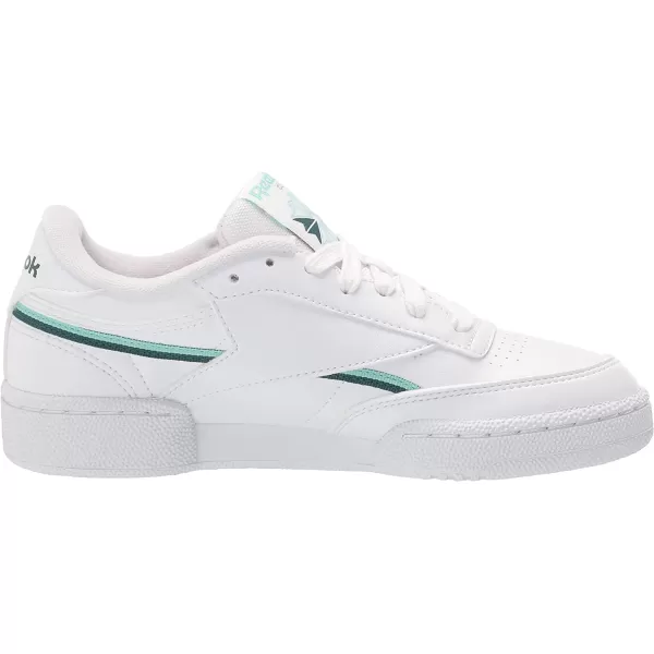 imageReebok Mens Club C SneakerWhiteHint MintMidnight Pine