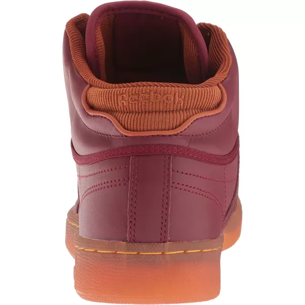 imageReebok Mens Club C Sneakers in Merlot Ginger Paperwhite and RBK BrassGum