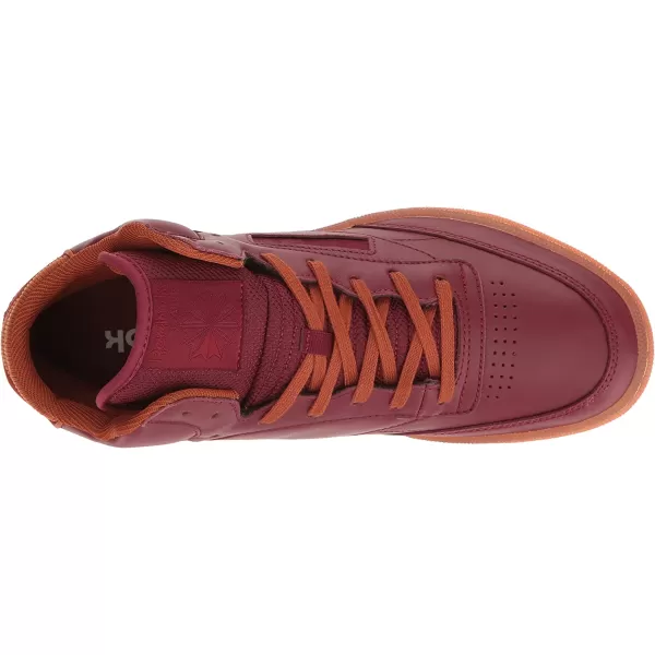 imageReebok Mens Club C Sneakers in Merlot Ginger Paperwhite and RBK BrassGum