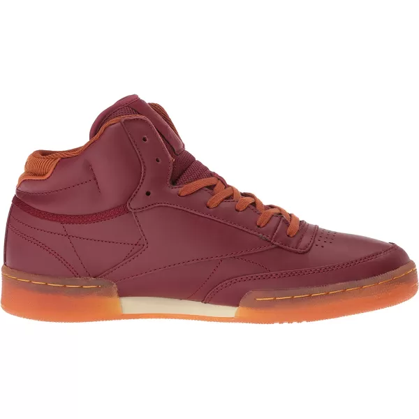 imageReebok Mens Club C Sneakers in Merlot Ginger Paperwhite and RBK BrassGum