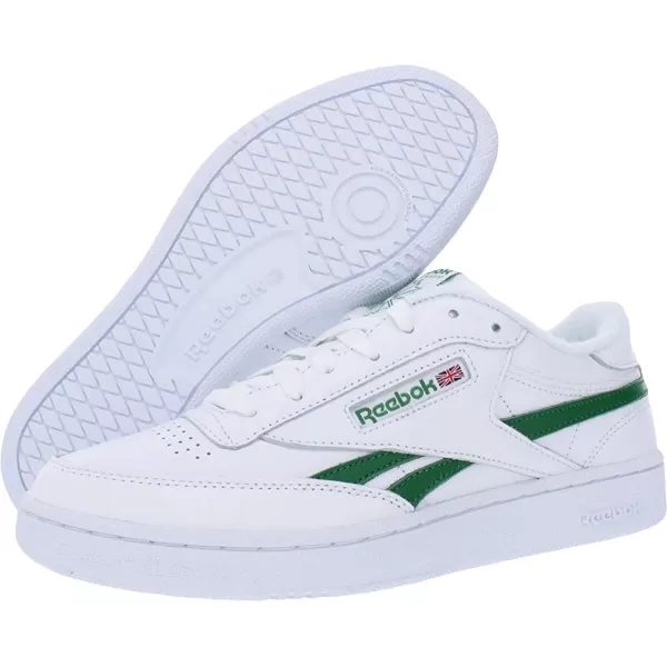 imageReebok Mens Club C Sneakers in White and Glen Green