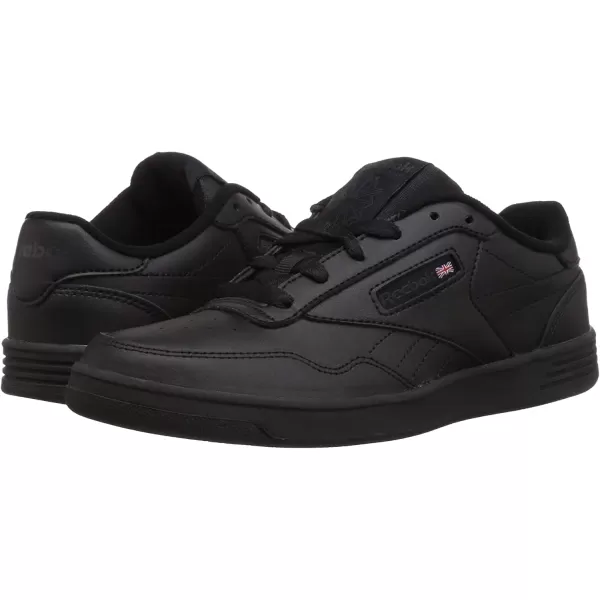 imageReebok Mens Club MEMT SneakerBlackDark Heather GreySolid Grey Wide