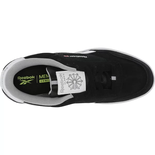 imageReebok Mens Club MEMT SneakerBlackWhite Cross CheckPure Grey