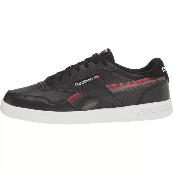 imageReebok Mens Club MEMT SneakerBlackWhiteVector Red