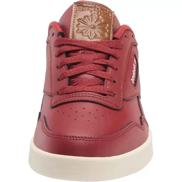 imageReebok Mens Club MEMT SneakerRed EmberWhiteWild Brown