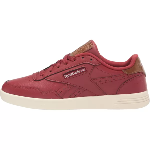 imageReebok Mens Club MEMT SneakerRed EmberWhiteWild Brown