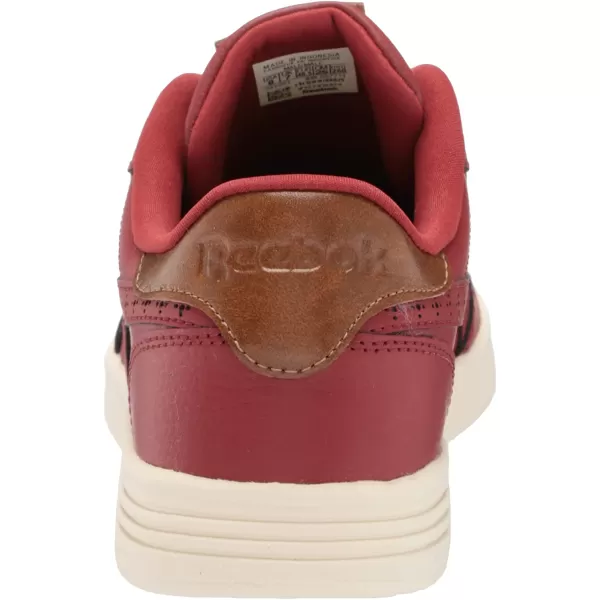 imageReebok Mens Club MEMT SneakerRed EmberWhiteWild Brown