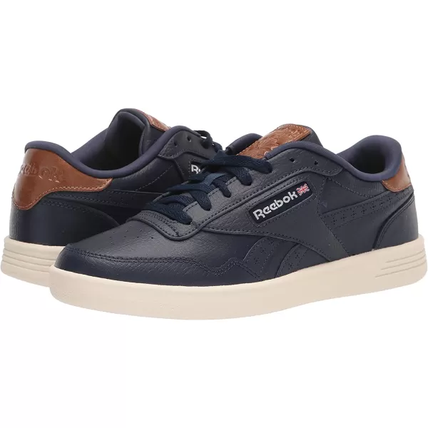 imageReebok Mens Club MEMT SneakerVector NavyWhiteWild Brown