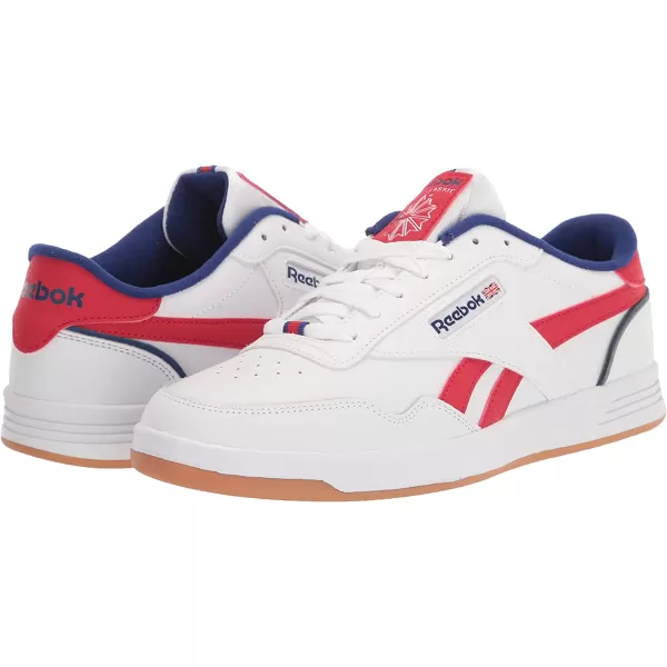 imageReebok Mens Club MEMT SneakerWhiteClassic Cin StockaltVector Red