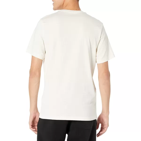 imageReebok Mens Cream White Tee with Black Logo
