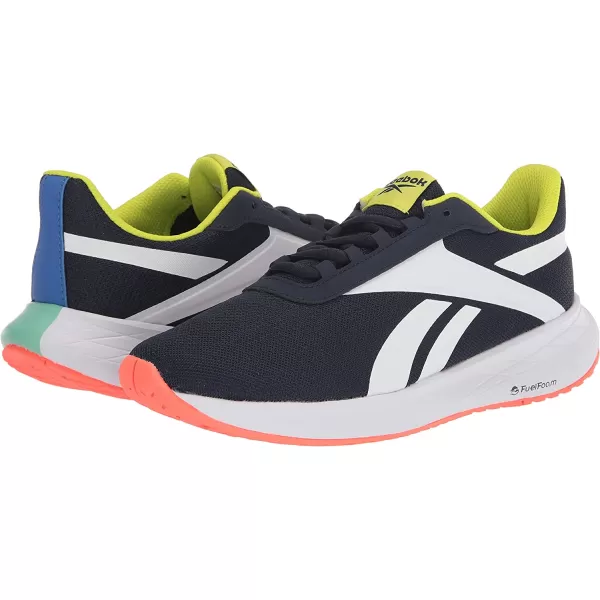 imageReebok Mens Energen Plus Running Shoe  Vector NavyWhiteAcid Yellow