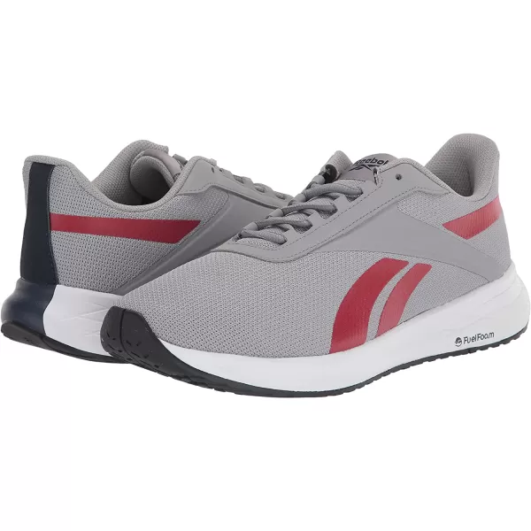 imageReebok Mens Energen Plus Running ShoePure Grey 4Ftwr WhiteVector Red