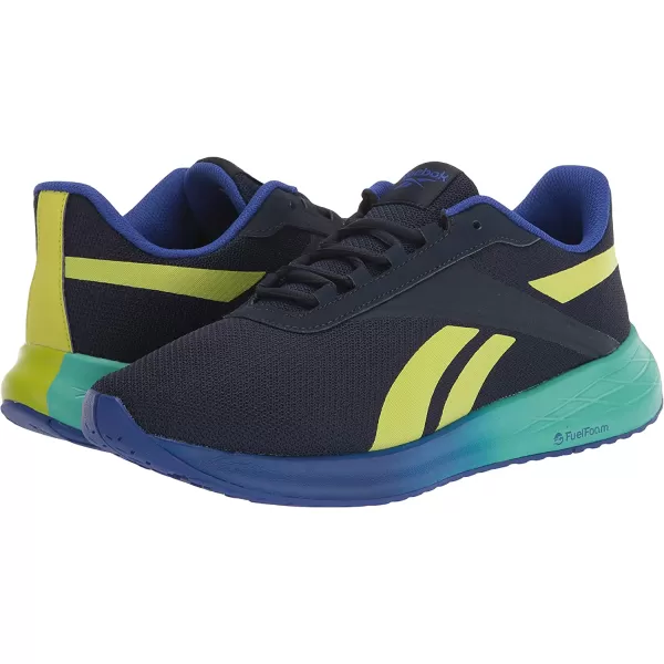 imageReebok Mens Energen Plus Running ShoeVector NavyAcid YellowBright Cobalt