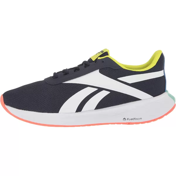 imageReebok Mens Energen Plus Running ShoeVector NavyWhiteAcid Yellow