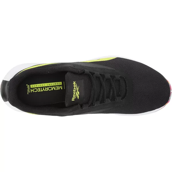 imageReebok Mens Energen Running Shoe in BlackWhiteAcid Yellow