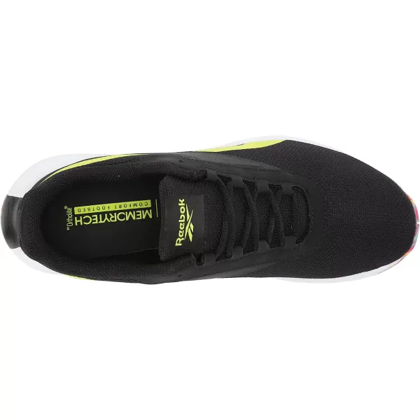 imageReebok Mens Energen Running ShoeBlackWhiteAcid Yellow