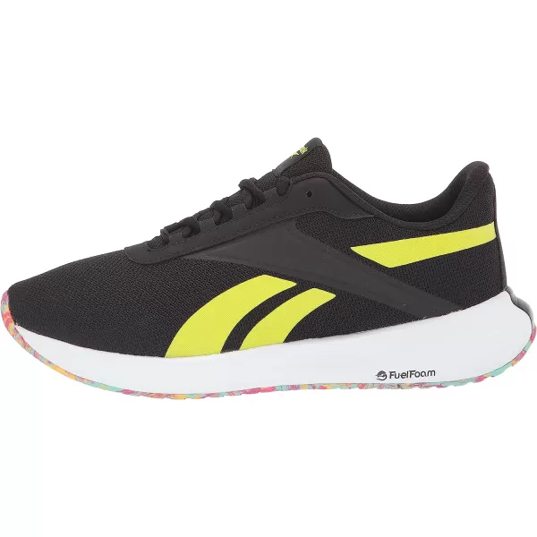 imageReebok Mens Energen Running ShoeBlackWhiteAcid Yellow