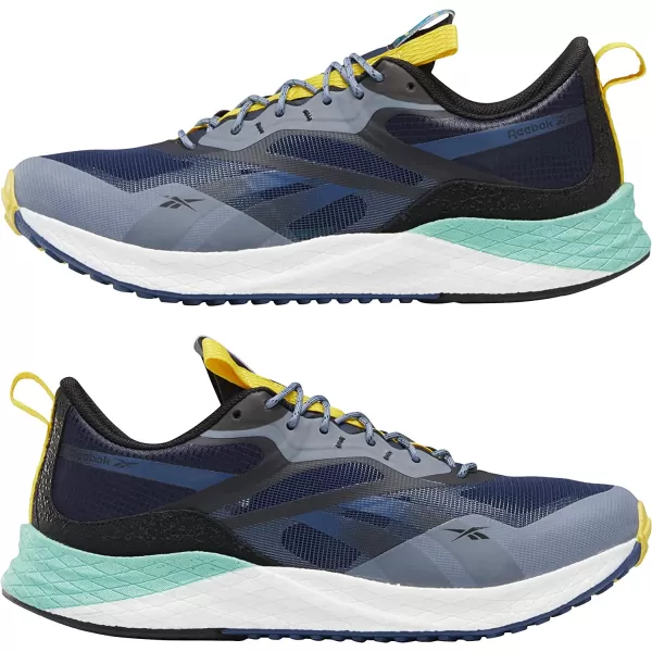 imageReebok Mens Floatride Energy 30 Running ShoeBatik BlueSemi Pixel MintBoldly Yellow