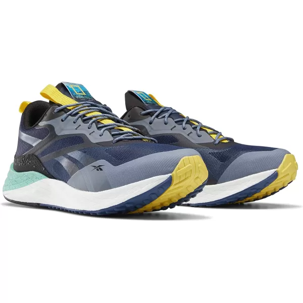 imageReebok Mens Floatride Energy 30 Running ShoeBatik BlueSemi Pixel MintBoldly Yellow