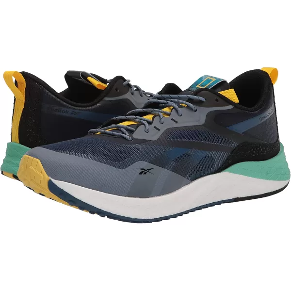 imageReebok Mens Floatride Energy 30 Running ShoeBatik BlueSemi Pixel MintBoldly Yellow