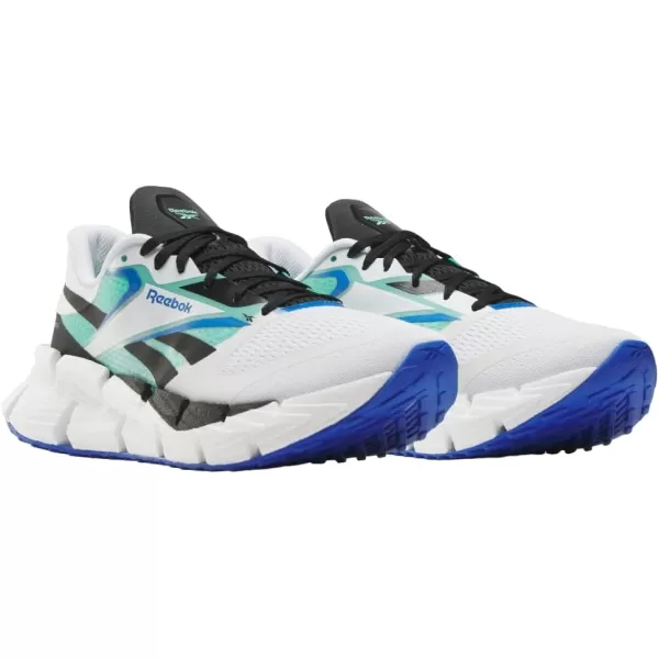 imageReebok Mens Floatzig 1 SneakerFootwear WhiteBlackCyber Mint