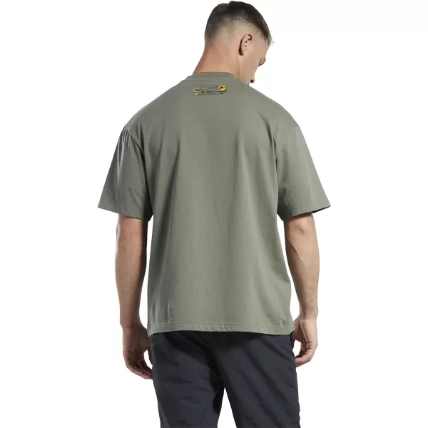 imageReebok Mens Graphic TeeJurassic WorldHunter Green