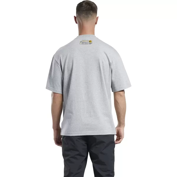 imageReebok Mens Graphic TeeJurassic WorldMedium Heather Grey