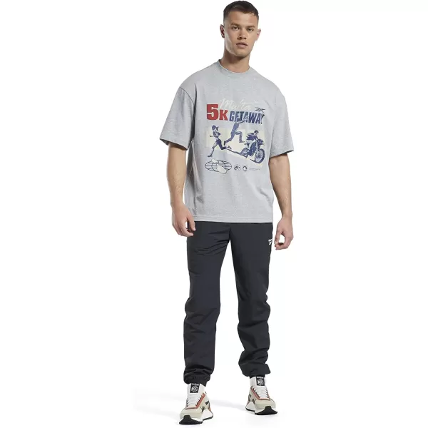 imageReebok Mens Graphic TeeJurassic WorldMedium Heather Grey