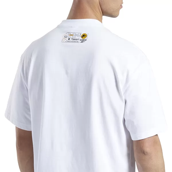 imageReebok Mens Graphic TeeJurassic WorldWhite